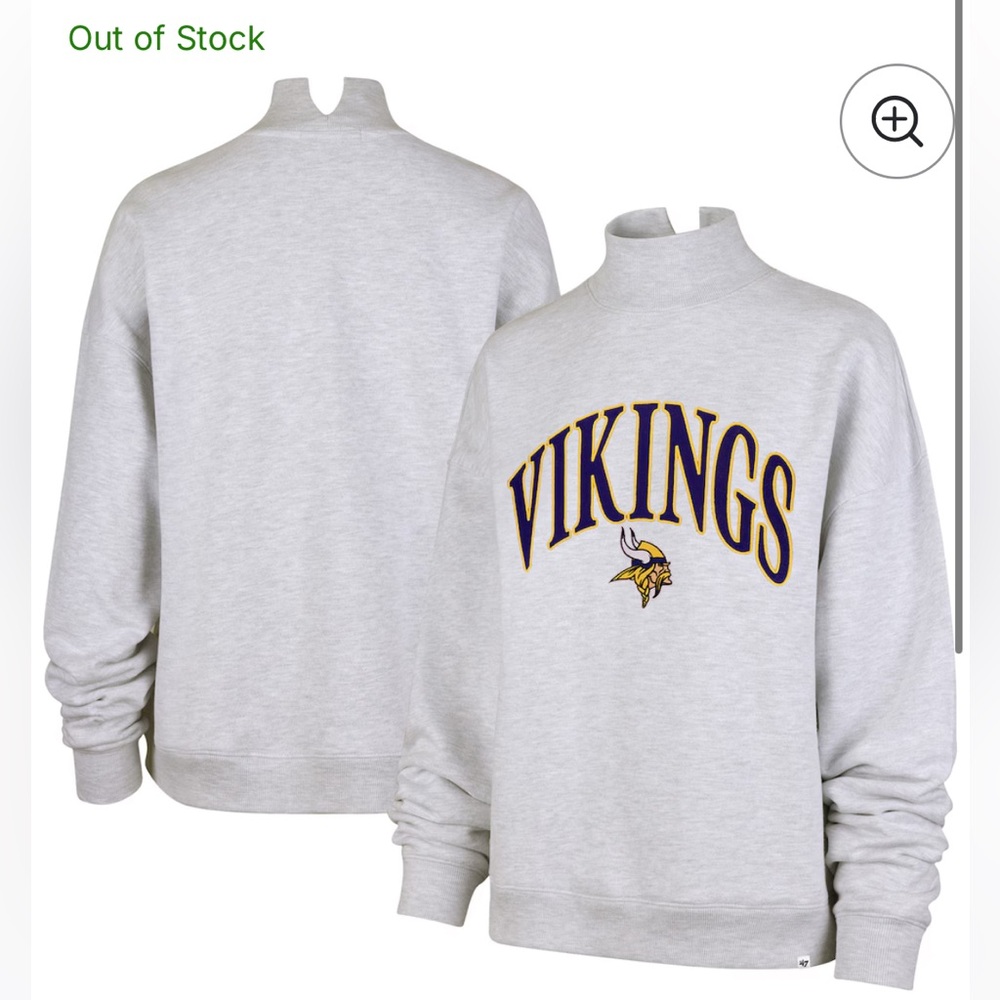 Vikings Mock Neck Sweatshirt